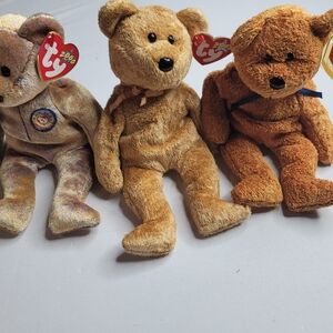 Ty Beanie Babies Plush Bear Set - Multicolor, Tan, Brown